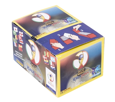 2002 Panini World Cup Unopened Box of 100 Packets (1st World Cup Ibrahimovic, Beckham, Etoo, Casillas, Figo)
